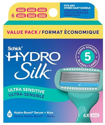 Schick Hydro Silk Sensitive Care Nachfüllklingen für Frauen, 6 Stück, ⭐️ Exclusive, ⭐️ Exclusive