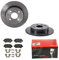 2 Bremsscheiben Voll 240 mm + Bremsbeläge Hinten von Brembo Voll (1420-53602) Bremsensatz Bremsanlage Bremsen-Kit,Bremsenset, Bremsscheiben, Bremsbeläge, Bremsen-Set, Beläge, Bremsbelag,