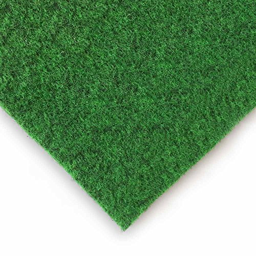 livingfloor® Kunstrasen Vliesrasen Croma mit Noppen Grün in 1,50 m Breite, Länge variabel Meterware, Größe:8.50x1.50 m