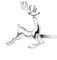 6Pcs Silber Hirsch Serviettenring Halter Tisch Serviettenhalter Hochzeit Party Tisch Dekor