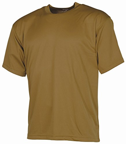 MFH US Army Tactical T-Shirt Taktisches Shirt Tarnschirt Kurzarm Rundhals Herrenshirt (Coyote Tan/3XL)