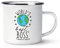 World's Best Boss Retro Emaille Becher Tasse