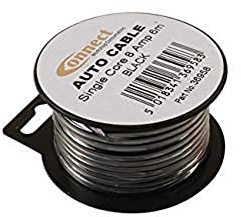 Connect 36958 Mini Reel Automotive Cable 8A Black 6m