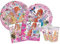 Kit Party Tavola Winx Tynix per 8 persone (44 pezzi: 8 piatti carta Ø23cm, 8 piatti carta Ø20cm, 8 bicchieri plastica 200ml, 20 tovaglioli carta 33x33cm)