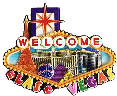 Berühmter Casino Las Vegas Nevada USA 3D Kühlschrankmagnet Reise Souvenir Geschenkkollektion Home Küche Dekoration Magnetaufkleber Las Vegas Amerika Kühlschrankmagnet