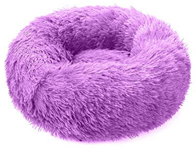 PETCUTE Katzenbett Flauschige Hundebetten kleine Hund Katzenbetten runde gemütliches Haustierbett Waschbares weiches Bett für Kätzchen