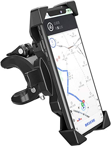 GENIE FORCE Universal 360°drehbar Handys and Smartphones Halterung für Fahrrad, Motorrad - Face ID/Touch ID kompatibel – Anti-Rutsch Lenkerhalterung - Bike GFH03