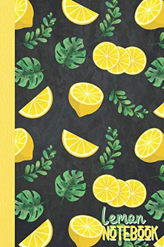 Lemon notebook: blank lined lemon journal or diary, perfect lemon themed gift