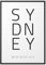 Papierschmiede® Geo Poster Koordinaten Sydney, A4 Gerahmt im Holzrahmen (schwarz), Stadt Bild als Wanddeko für Wohnzimmer Schlafzimmer Küche Esszimmer, Australien Down Under