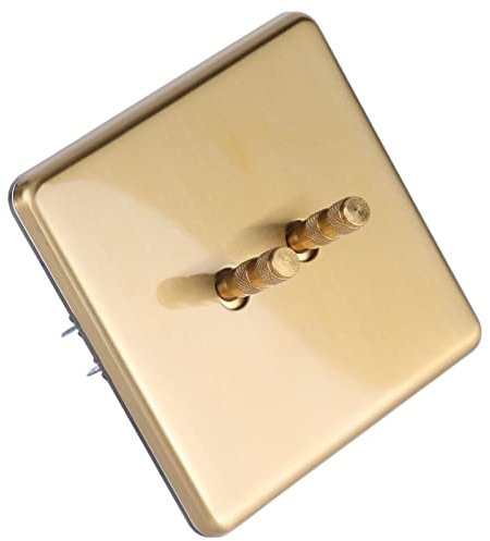 Interruptor De Luz Doble 250V 10A Interruptor De Palanca De Luz Interruptor De Luz Decorador De Palanca Doble Interruptores De Palanca Duraderos E Incombustibles De Doble Control