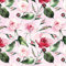 Anniversary House Tiflair PJ367850 Lot de 20 serviettes de table 3 plis Motif roses poudrées Rose poudré 33 cm