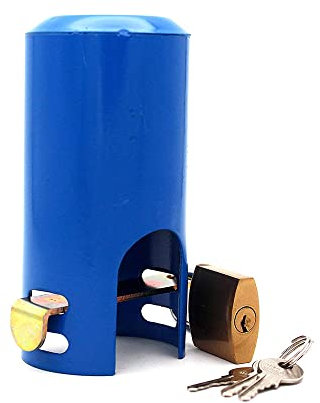 BDHI 1pc Outdoor Faucet Lock System Metal Faucet Lock Child Safty Anti-Theft Water Faucet Lock for Park Garden(Y154-1)