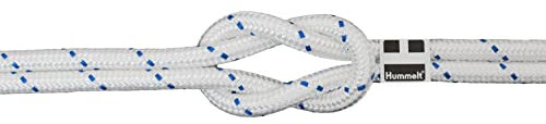 Hummelt Schot Seil Polyesterseil 12mm 20m weiß/blau
