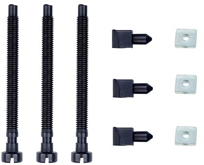 SIPARTS Kit de 3 tornillos de ajuste de tensor de cadena para motosierra Husqvarna 42 44 50 51 55 Rancher 234 238 242 246 133 444 501 54 63 01,501537101