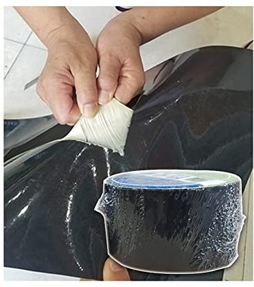 Geotextile Membrane Sealing Tape for Pond Liner Leak Repair, Waterproof, Self-Adhesive, Sealing in the Pool, Hole, Pipe, Roof Crack (Color : Black, Size : 0.1X10M)