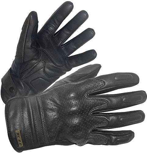 Büse Jackson perforierte Motorrad Handschuhe, schwarz, 11