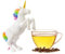 Kreative Silikon teeei, Niedliches teeei für losen tee, Interessantes tee ei sieb-Diese tee sieb macht die Teezeit angenehm(Buntes Einhorn)