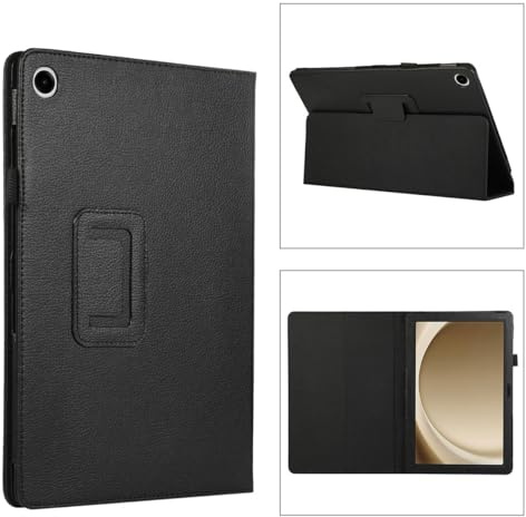 Wigento Für Samsung Galaxy Tab A9 Plus Schwarz Kunstleder Hülle Cover Tablet Tasche Case Etuis Neu