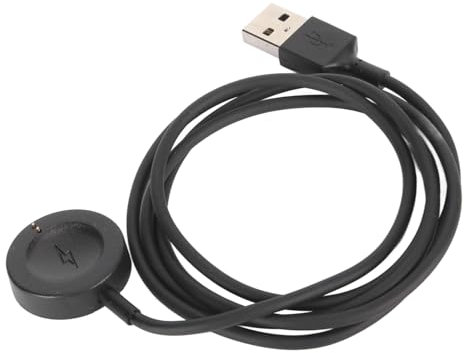 VBESTLIFE Smartwatch Magnetisches Ladekabel Ersatz, USB 5V 1A Schnellladung Smartwatch Magnetisches Ladekabel für Fossil Gen Series, für Fossil Gen 6, Gen 5E, Gen 5 usw. (BLACK)