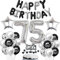 75 Geburtstag Deko Schwarzes Silber Deko 75. Geburtstag Mann Schwarz Tortendeko 75 Geburtstag Frau 75 Geburtstag Dekoration 75 Jahre Schwarz Silber Party Ballons 75. Geburtstag Schwarz Silber