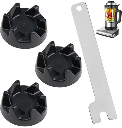 Acoplador de Licuadora 9704230, 3 Piezas Mezclador de Goma del Acoplador del Engranaje y Embrague con Herramienta de Eliminación para Kitchenaid Batidora