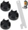 Acoplador de Licuadora 9704230, 3 Piezas Mezclador de Goma del Acoplador del Engranaje y Embrague con Herramienta de Eliminación para Kitchenaid Batidora