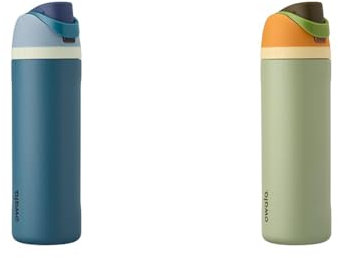 Owala FreeSip Insulated Stainless Steel Water Bottle with Straw for Sports and Travel, Leak Proof & FreeSip Insulated Stainless Steel Water Bottle with Straw for Sports and Travel, Leak Proof