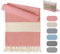 MyStilo® Strandtuch Saunahandtuch XXL - Dickes, Weiches Badetuch 100x200cm, Schnelltrocknend - Premium Hamamtuch, Handtuch für Männer, Frauen, Yoga und Fitness mit Diamantmuster (granatapfelblüte)