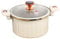 Enamel Pot 5L Non-stick Micro Pressure Cooker with Secure Lock Spill-proof Enamel Stock Pot with Lid Silicone Seal Valve Pressure Pot for Cooking White Enamel Stock PotEnamel Pot Enamel Pots F