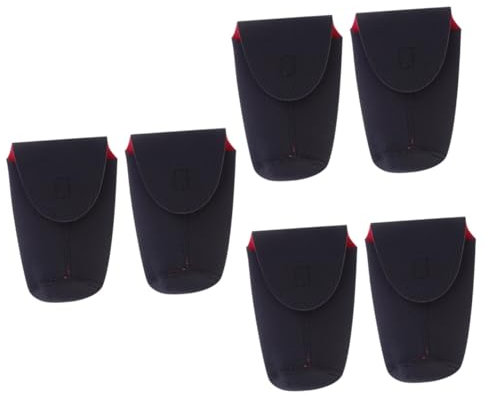 KONTONTY 3sets DSLR Camera Lens Bag Diving Material Lens Pouch Case Sleeve Waterproof Drop-Resistant Compact Ideal for Travelers 2pcs*3