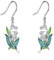 AXELUNA Maiglöckchen Ohrringe 925 Sterling Silber Floral Dangle Earrings Lily Ohrringe Blumenschmuck Geschenk für Frauen Lover