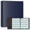 A4-Ordner, Visitenkartenhalter, Buch, 30 Stück, 600 Taschen, Visitenkartenhüllen (blau)