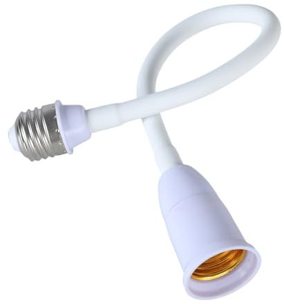 Wegiwuca Adattatore per lampadina E27, allungabile e girevole, per migliorare l'illuminazione domestica