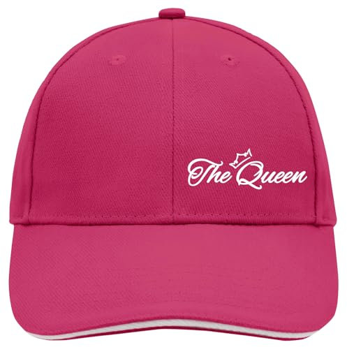 Huuraa Unisex Kappe The Queen Krone Geschenk Pink/White The Queen Mitbringsel