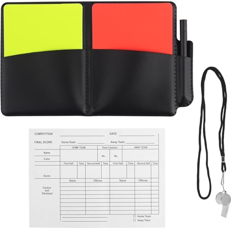 Gosknor Soccer Referee Card Set, Yellow and Red Cards, Football Referee Set