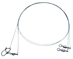 Allcock Wolfram Predator Fishing Traces – 25cm Micro Titanium Wire (2.5kg–15kg) – Anti-Kink Pike & Zander Trace, Ready-to-Use with Swivel & Snap