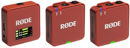 RØDE Wireless GO (Gen 3) – Kompakter kabelloser Mikrofon – Kristallklarer Klang, 32-Bit Float Aufnahme, automatische Pegelregelung, für Telefone, Kameras und Computer (Ton)