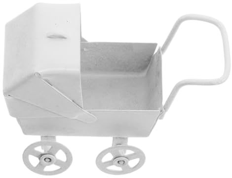 Vaguelly Miniatur-Kinderwagen | Mini-Spielzeug-Kinderwagen | Puppenhaus-Zubehör: Puppenwagen Puppenhaus-Spielzeug Deko zum Selbermachen