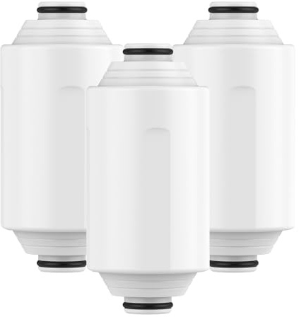 GLACIER FRESH Cartucho de Repuesto para Filtro de Ducha Philips AWP1775 | Compatible con Philips AWP1775CH y AWP1775WH, Recambio para AWP175, Material filtrante KDF, Pack de 3