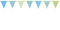 PartyDeco Papier Girlande Geburtstag Flagge Banner 1. Geburtstag Hängende Dekoration für Mädchen für Junge Geburtstag Party Anhänger