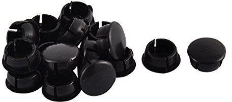 sourcing map 16Stk Möbel Schrauben Abdeckungen Abdeckkappe Plastik rund Flush Montage Kabel Verbinder Lochckel Stoppers 14mm