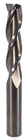 Whiteside Router Bits RU5200T Three Flute with Spiral Bit, Up Cut Solid Carbide 1/2-Inch Cutting Diameter and 2-Inch Cutting Length