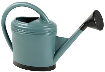 EDA - Arrosoir Ovale 12 litres Luxe - avec Pied Renforcé et Pomme en Plastique - 65 x 22 x 41 cm - Vert