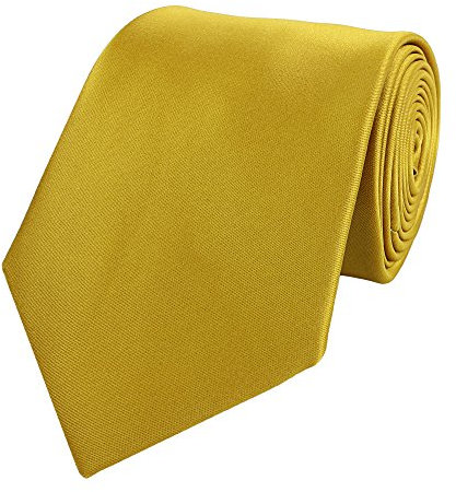 Fabio Farini - Klassische Herren Krawatte Unifarben - 8cm Breite - einfarbige und elegante Unicolor Schlipse für jeden Anlass wie Hochzeit, Konfirmation oder Business Gelb Zitrone