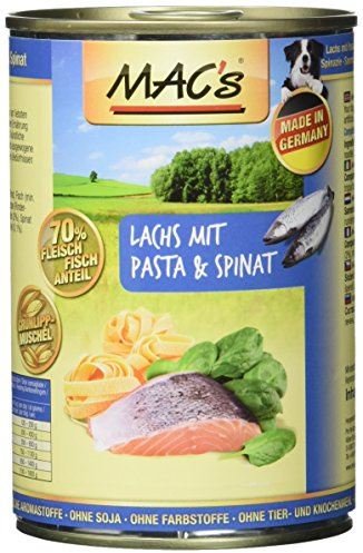 Mac's Lachs mit Pasta & Spinat, 6er Pack (6 x 400 g)