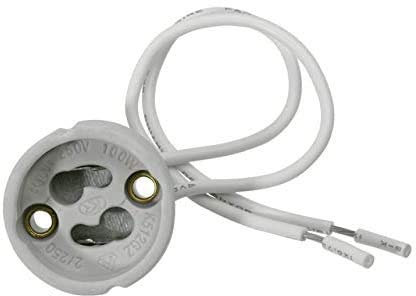 Douille connecteur GU10 pour halogène LED culot GU10, en céramique, 220 V (100)