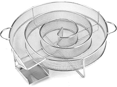 KingSaid Régénérateur de fumée Froide Rond en Acier Inoxydable pour Barbecue et fumoir