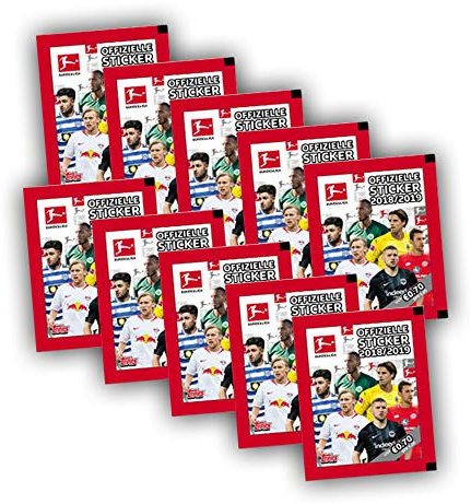 Bundesliga Saison 2018/2019 Sammelsticker - 10 Booster (50 Sticker)