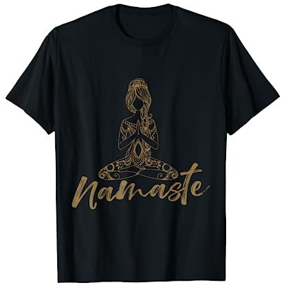 Yoga Damen Herren Fitness Spiritualität Meditation Namaste T-Shirt