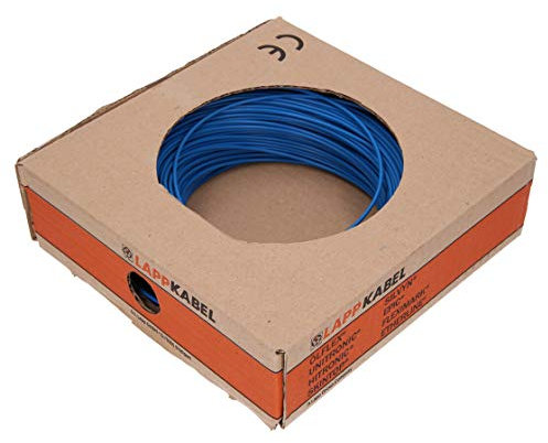 10 Metros Lapp 4520023 H07V-K 4 mm² azul I Cable de cableado I Cable cable flexible I PVC Individual Cable I Cable